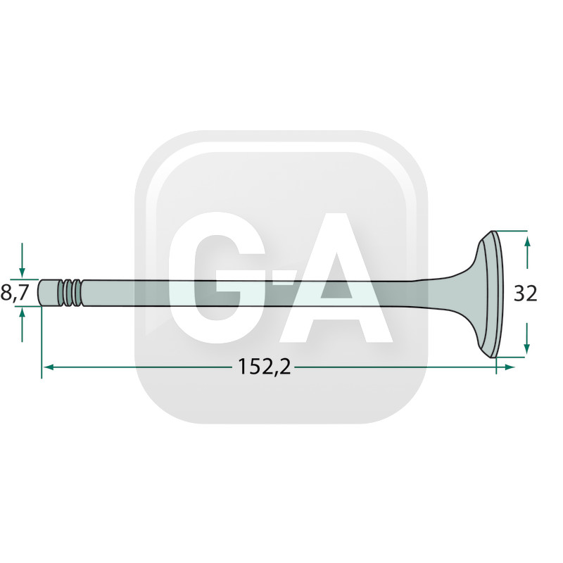 Soupape echappement tracteur McCormick